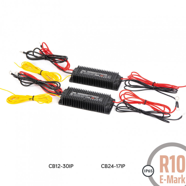 Chargeur booster DC/DC CB-IP: 12 ou 24Vdc, 17A et 30A