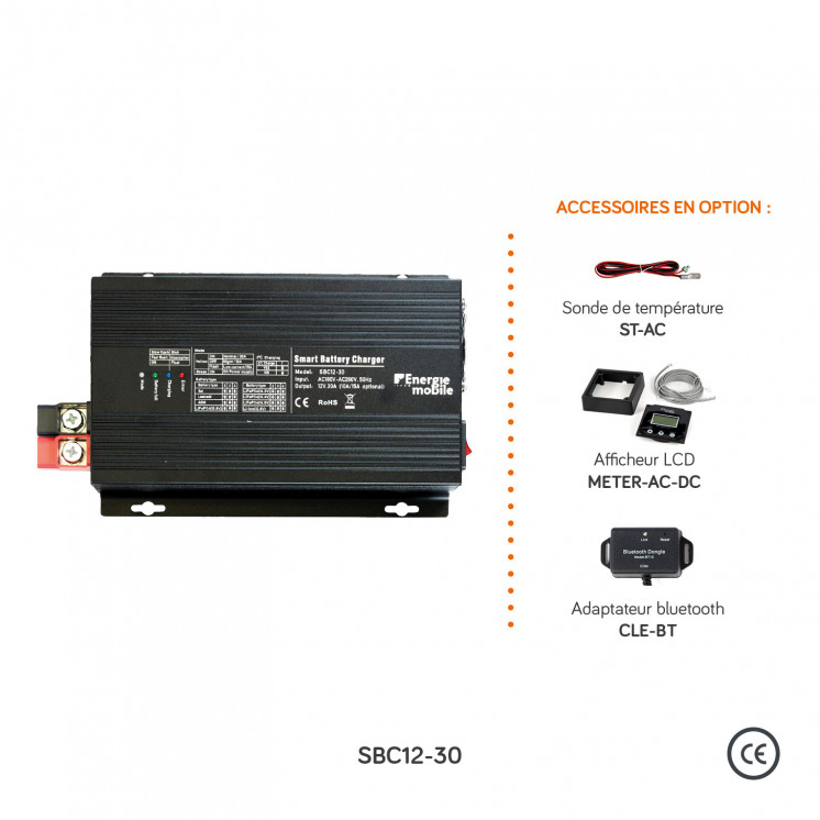 Chargeurs SBC-PRO 12, 24 ou 48 Vdc - Puissances 10 à 60 A