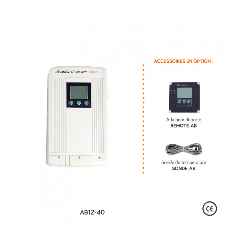 Chargeur AC/DC AB : 12 ou 24Vdc - puissances 20 à 100A