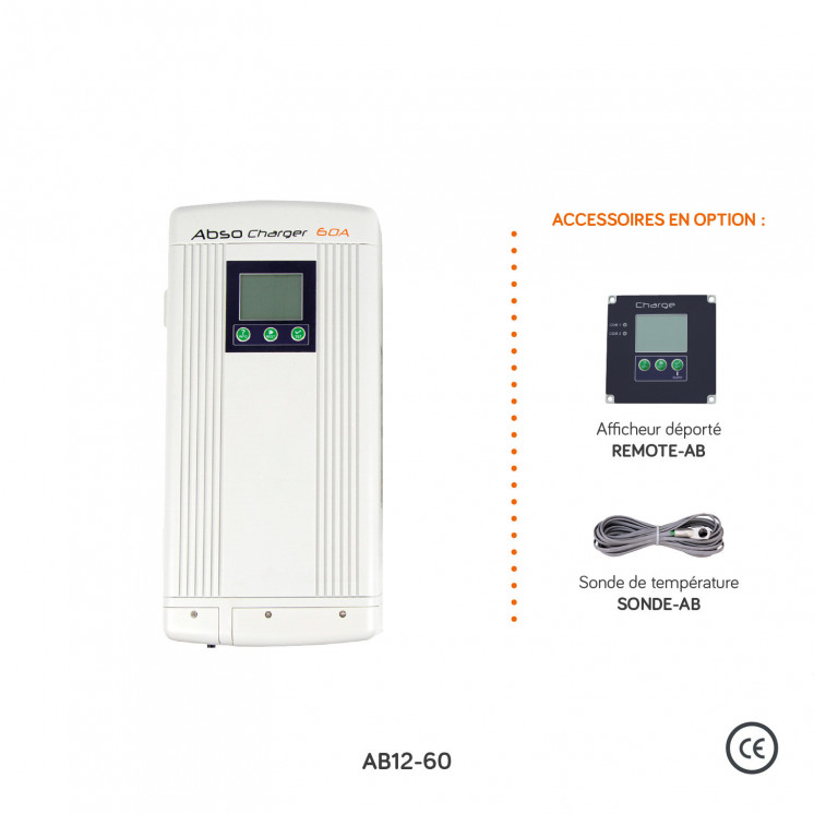 Chargeur AC/DC AB : 12 ou 24Vdc - puissances 20 à 100A