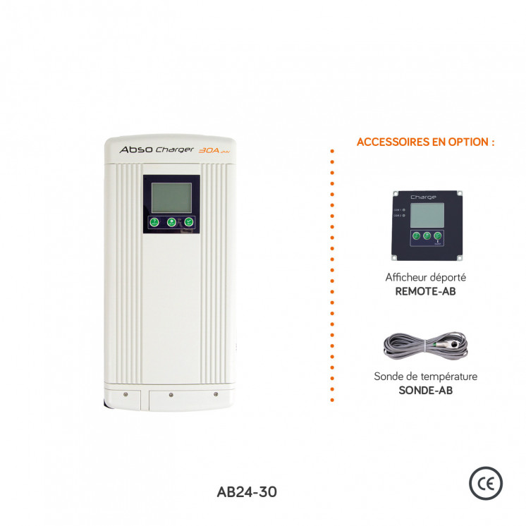 Chargeur AC/DC AB : 12 ou 24Vdc - puissances 20 à 100A