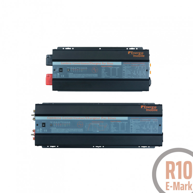 Combiné sinusoïdal DC/AC CS DIF: 12, 24, 48V-230V-2500 à 7000Va