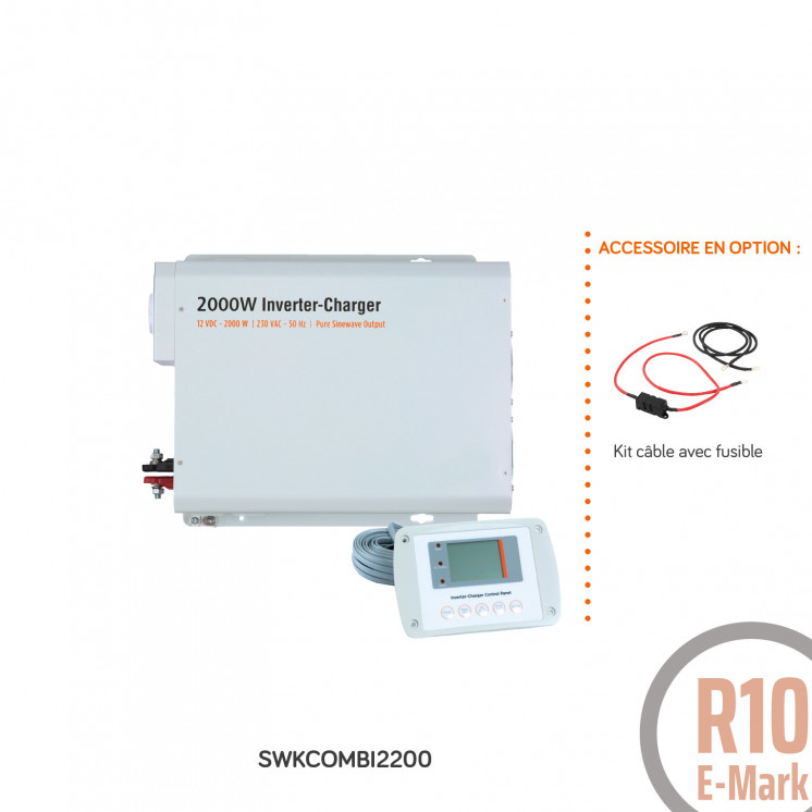 Combiné sinusoïdal DC/AC SWK: 12V-230V-2000 et 3000W