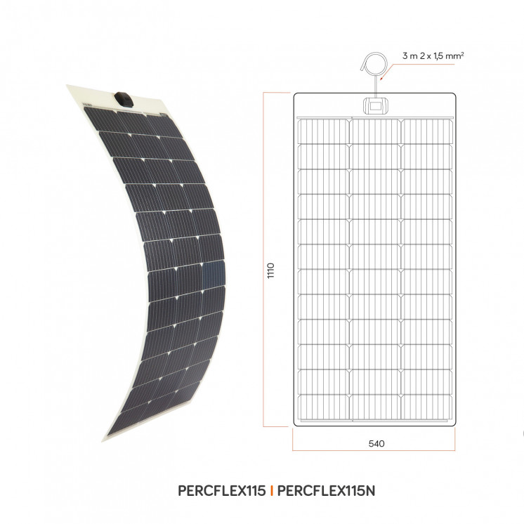 Panneau solaire souple PERC FLEX