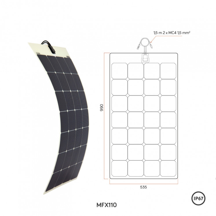 Panneau solaire souple MFX