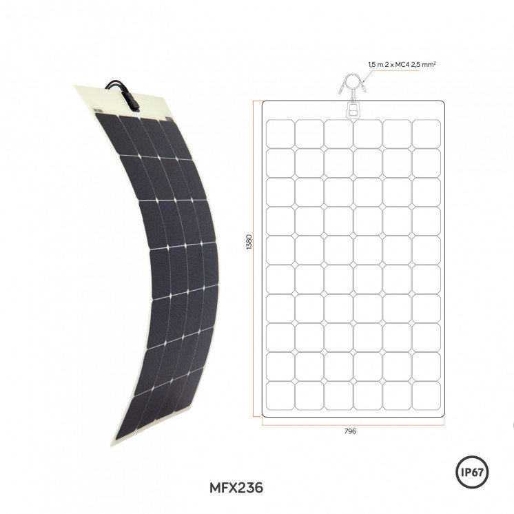 Panneau solaire souple MFX