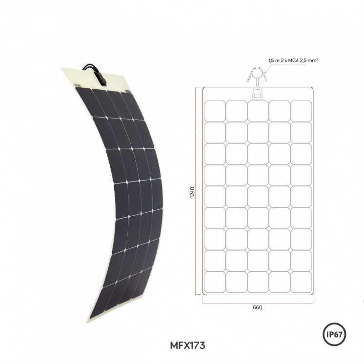 Panneau solaire souple MFX