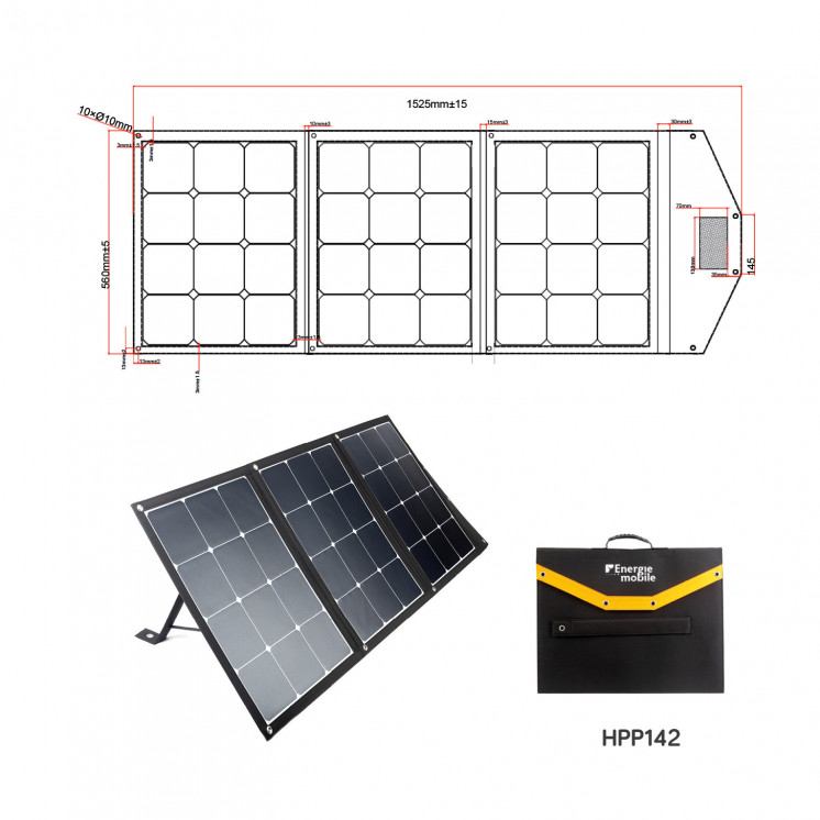 Panneau solaire pliable HPP