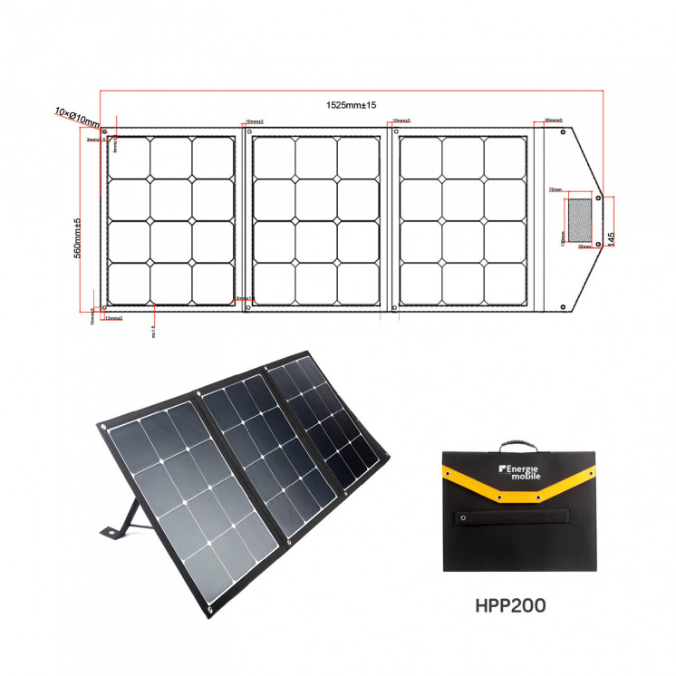 Panneau solaire pliable HPP