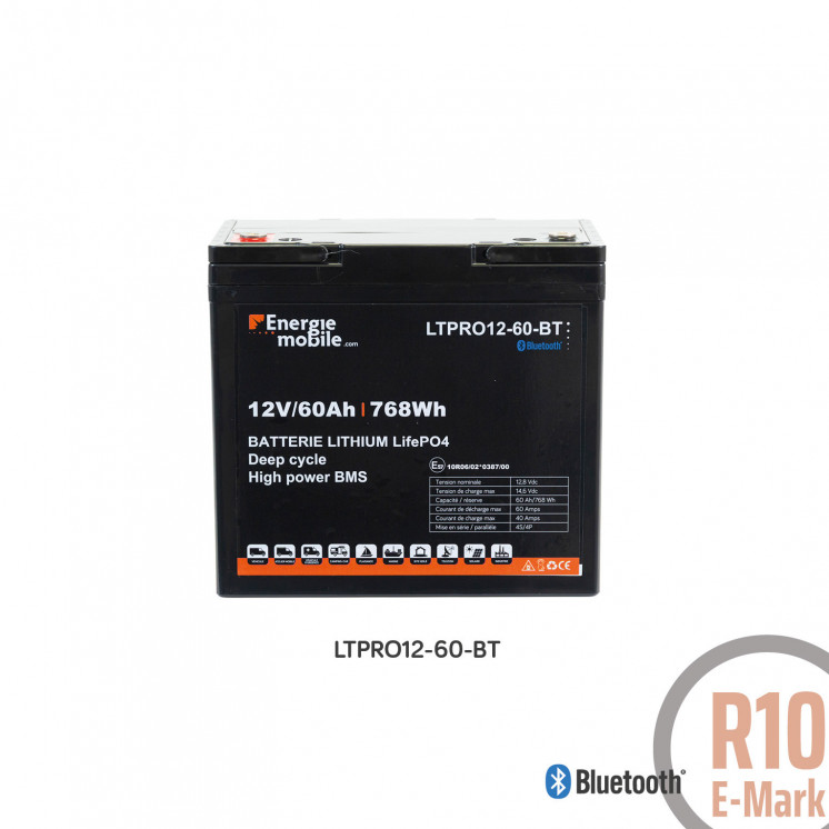 LTPRO-BT, une large gamme de batteries lithium LifePo4 bluetooth