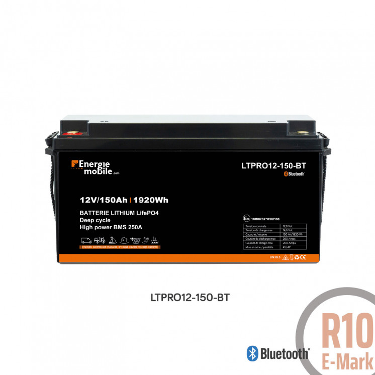 LTPRO-BT, une large gamme de batteries lithium LifePo4 bluetooth