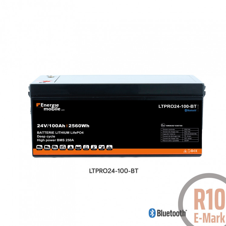 LTPRO-BT, une large gamme de batteries lithium LifePo4 bluetooth