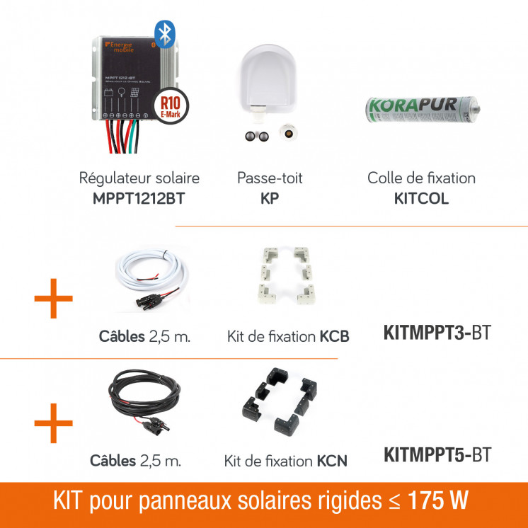 Kits pour panneaux solaires rigides